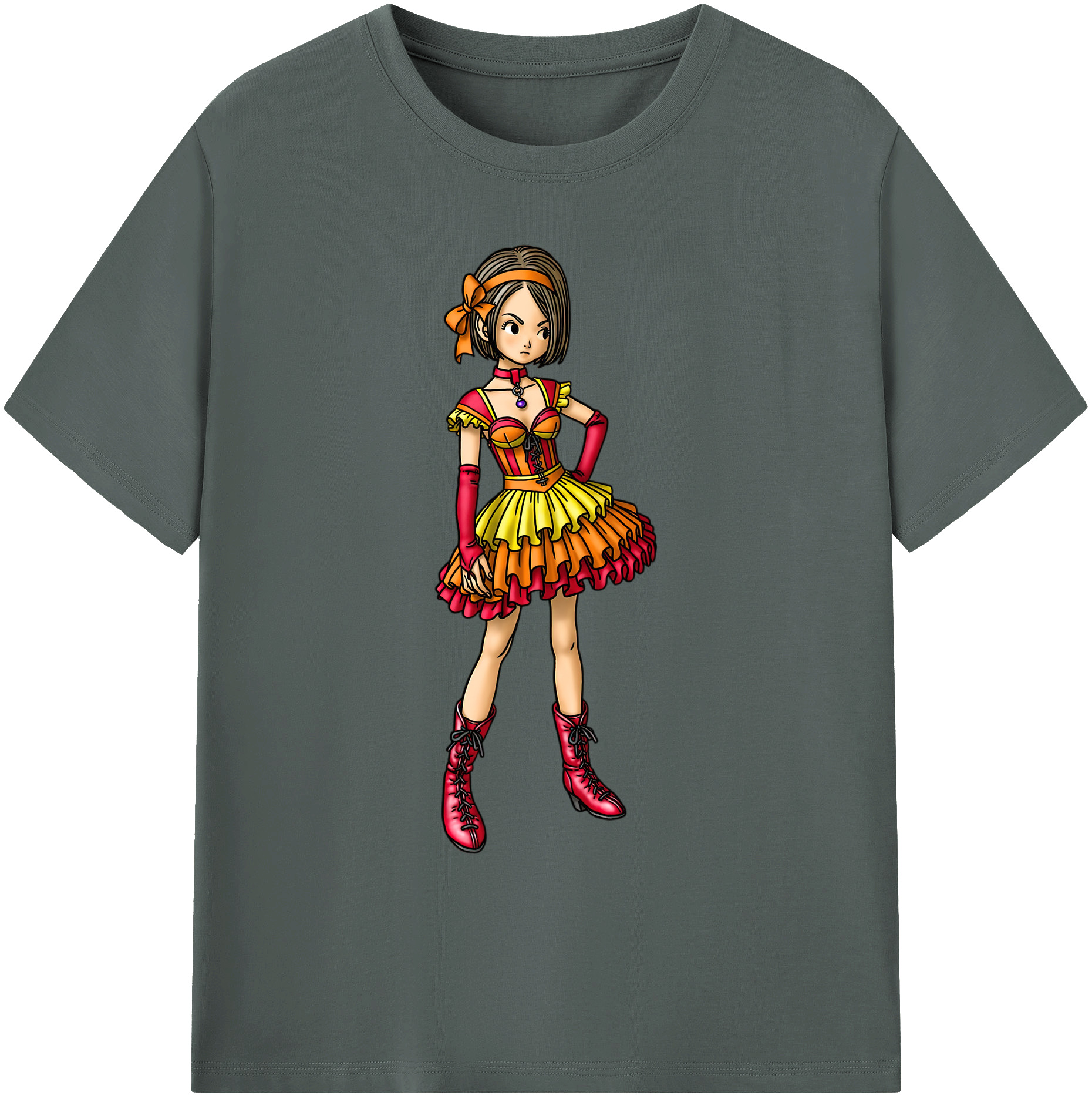 （画像用） ドラゴンクエスト Doragon Kuesuto Dragon Quest 綿100％ メンズ半袖Tシャツ｜肌触りやわらか＆通気性